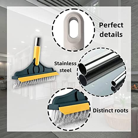 2-in-1 floor cleaning brush. Featuring a 120° rotatable head